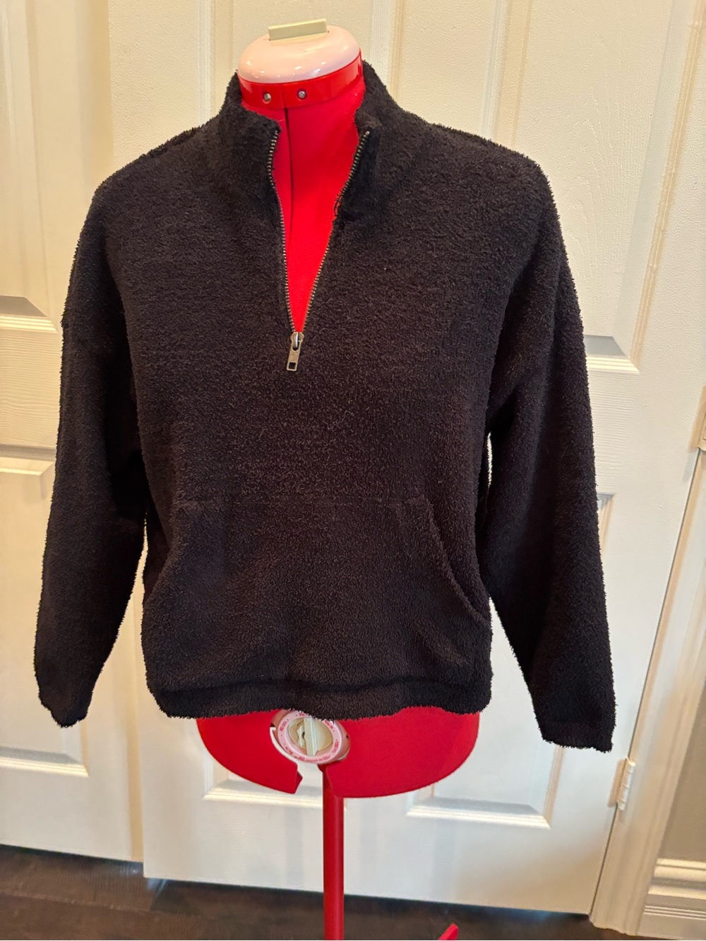 RDI Black Sherpa Half-Zip Jacket